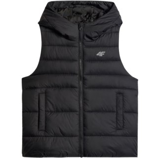 Kamizelka dla chłopca 4F M313 głęboka czerń 4FJWSS26TVJAM313 20S 152cm 4F
