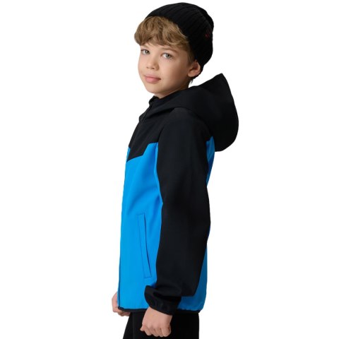 Kurtka dla chłopca softshell 4F M477 niebieska 4FJWSS26TSOFM477 33S 134cm 4F