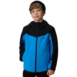 Kurtka dla chłopca softshell 4F M477 niebieska 4FJWSS26TSOFM477 33S 140cm 4F