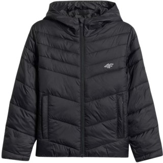 Kurtka dla dziewczynki 4F F0739 głęboka czerń 4FJWSS26TDJAF0739 20S 140cm 4F