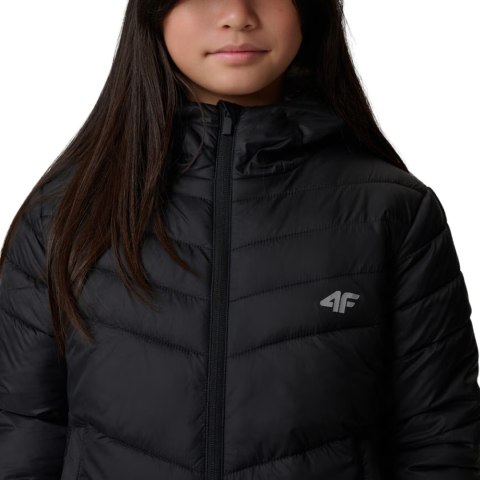 Kurtka dla dziewczynki 4F F0739 głęboka czerń 4FJWSS26TDJAF0739 20S 140cm 4F