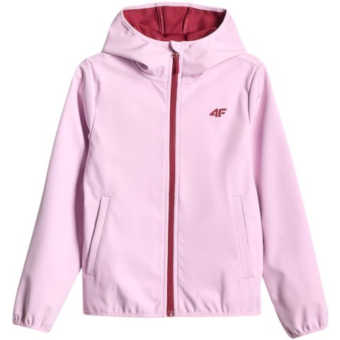 Kurtka dla dziewczynki softshell 4F F478 jasny fiolet 4FJWSS26TSOFF478 52S 146cm 4F