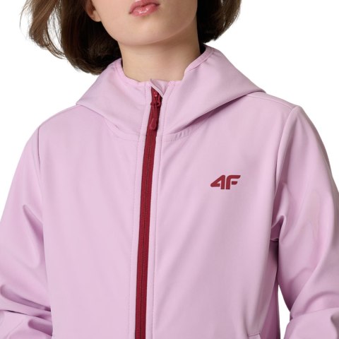 Kurtka dla dziewczynki softshell 4F F478 jasny fiolet 4FJWSS26TSOFF478 52S 152cm 4F
