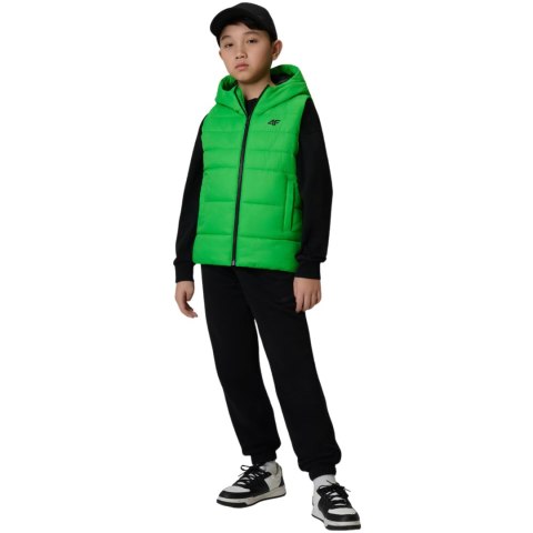 Kamizelka dla chłopca 4F M313 zielona 4FJWSS26TVJAM313 41S 140cm 4F