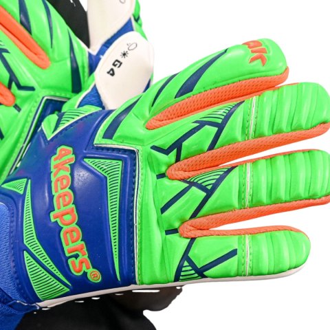 Rękawice bramkarskie 4Keepers Force V5.25 Twist HNC Junior niebiesko-zielone 4 4Keepers