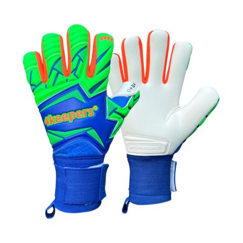 Rękawice bramkarskie 4Keepers Force V5.25 Twist HNC Junior niebiesko-zielone 5 4Keepers