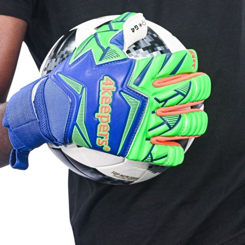 Rękawice bramkarskie 4Keepers Force V5.25 Twist HNC Junior niebiesko-zielone 5 4Keepers