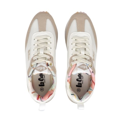 Buty damskie Lee Cooper beżowo-białe LCW-25-03-3376LA Lee Cooper Buty damskie Lee Cooper beżowo-białe LCW-25-03-3376LA Lee Cooper