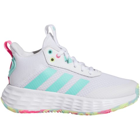 Buty dla dzieci adidas Ownthegame 2.0 biało-niebieskie IF2696 Adidas Buty dla dzieci adidas Ownthegame 2.0 biało-niebieskie IF2696 Adidas
