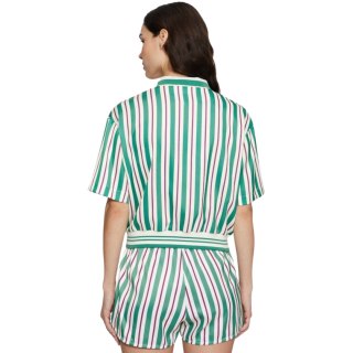 Koszulka damska polo Fila Lassance zielono-kremowa FAW0996 13382 Fila