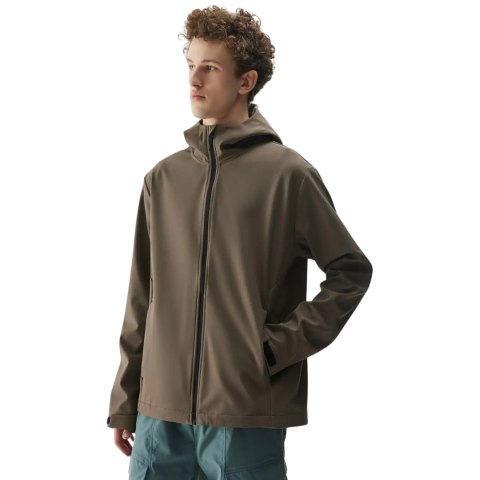 Kurtka męska softshell 4F M324 brązowa 4FWSS25TSOFM324 81S 4F Kurtka męska softshell 4F M324 brązowa 4FWSS25TSOFM324 81S 4F