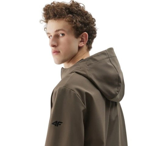Kurtka męska softshell 4F M324 brązowa 4FWSS25TSOFM324 81S 4F Kurtka męska softshell 4F M324 brązowa 4FWSS25TSOFM324 81S 4F