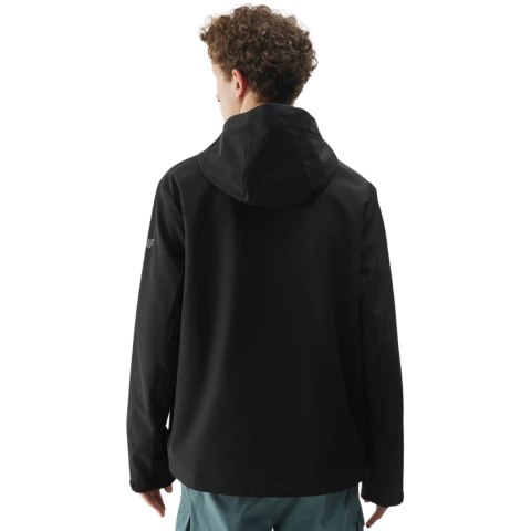 Kurtka męska softshell 4F M324 głęboka czerń 4FWSS25TSOFM324 20S 4F Kurtka męska softshell 4F M324 głęboka czerń 4FWSS25TSOFM324 20S 4F