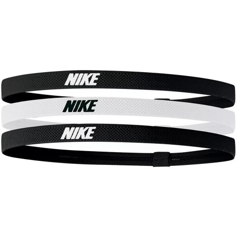 Opaski na włosy Nike Hairbands 3 szt czarna, biała, czarna N1004529036OS Nike Opaski na włosy Nike Hairbands 3 szt czarna, biała, czarna N1004529036OS Nike