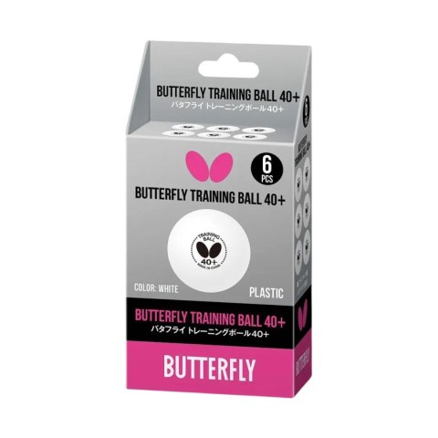 Piłeczki do ping ponga Butterfly 6 szt. białe Butterfly Piłeczki do ping ponga Butterfly 6 szt. białe Butterfly