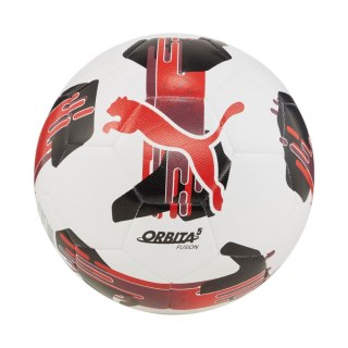 Piłka nożna Puma Orbita 5 Fusion biało-czerwono-czarna 84331 04 Puma