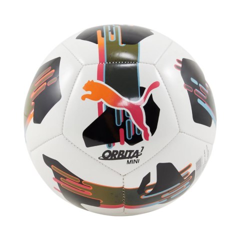 Piłka nożna Puma Orbita 7 MS mini biało-różowo-czarna 84336 01 Puma