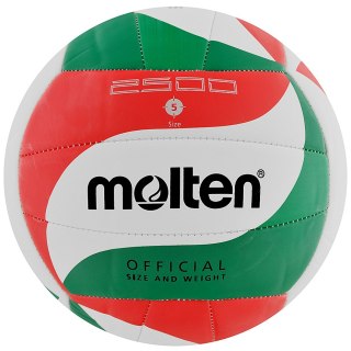 Piłka siatkowa Molten V5M2500 biało-czerwono-zielona Molten