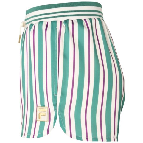 Spodenki damskie Fila Lassance zielono-kremowe FAW1002 13382 Fila Spodenki damskie Fila Lassance zielono-kremowe FAW1002 13382 Fila