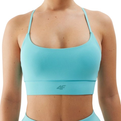 Stanik sportowy 4F F096 niebieski 4FWSS24USBAF096 33S 4F