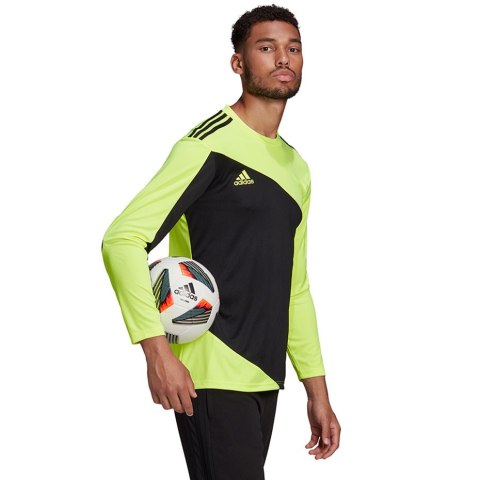 Bluza bramkarska męska adidas Squadra 21 Goalkeeper Jersey czarno-limonkowa GN5795 L Adidas teamwear