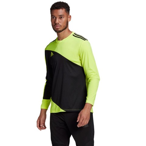 Bluza bramkarska męska adidas Squadra 21 Goalkeeper Jersey czarno-limonkowa GN5795 S Adidas teamwear