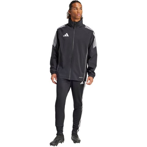 Kurtka męska adidas Tiro 24 Rain czarno-biała IJ7390 S Adidas teamwear