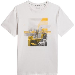 Koszulka męska 4F M2660 biała 4FWSS26TTSHM2660 10S 2XL 4F