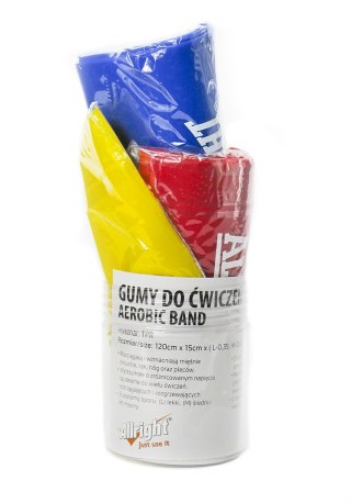 GUMY DO ĆWICZEŃ ALLRIGHT - ZESTAW 3szt