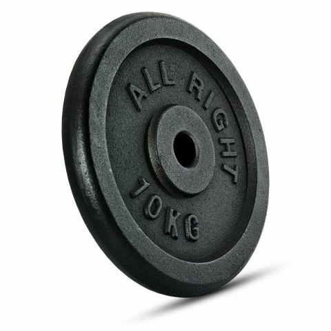 OBCIĄŻENIE ALLRIGHT CZARNE 10kg OBCIĄŻENIE ALLRIGHT CZARNE 10kg