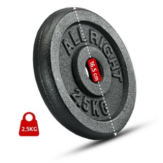 OBCIĄŻENIE ALLRIGHT CZARNE 2,5KG