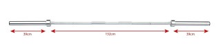 OLIMPIJSKI GRYF 220cm PROSTY 350kg