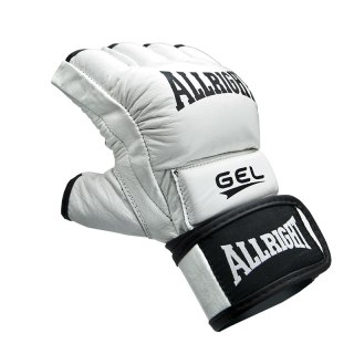 RĘKAWICE MMA PRO PU r.M białe