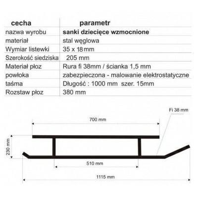 SANKI WZMOCNIONE Z MOC. OPARCIA - BUKOWE SANKI WZMOCNIONE Z MOC. OPARCIA - BUKOWE