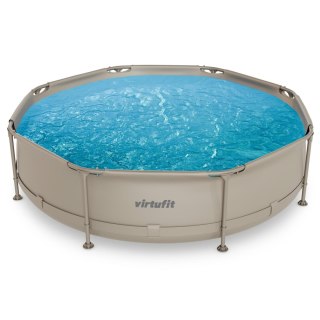 VIRTUFIT OKRĄGŁY BASEN 305 CM Z POMPĄ FILTRUJĄCĄ BEŻOWY VirtuFit