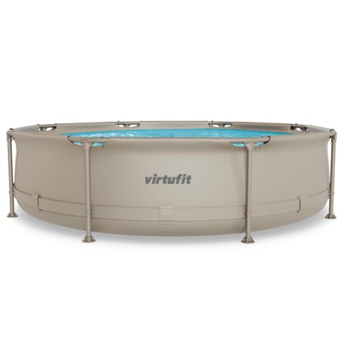 VIRTUFIT OKRĄGŁY BASEN 305 CM Z POMPĄ FILTRUJĄCĄ BEŻOWY VirtuFit