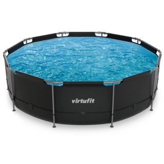 VIRTUFIT OKRĄGŁY BASEN 366 CM Z POMPĄ FILTRUJĄCĄ ANTRACYTOWY VirtuFit
