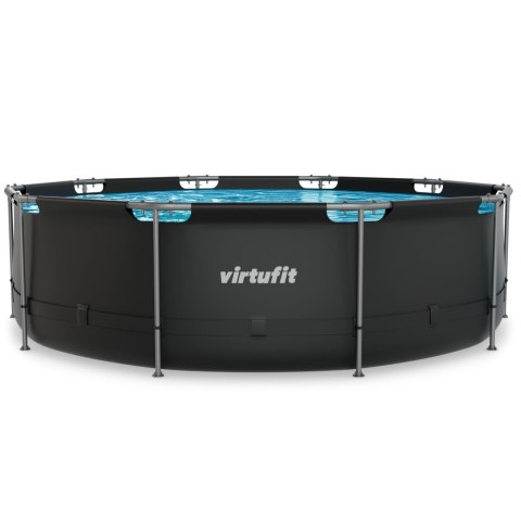 VIRTUFIT OKRĄGŁY BASEN 366 CM Z POMPĄ FILTRUJĄCĄ ANTRACYTOWY VirtuFit