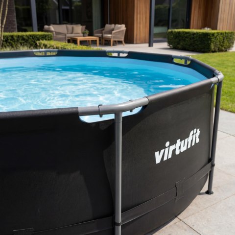 VIRTUFIT OKRĄGŁY BASEN 366 CM Z POMPĄ FILTRUJĄCĄ ANTRACYTOWY VirtuFit