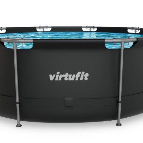 VIRTUFIT OKRĄGŁY BASEN 366 CM Z POMPĄ FILTRUJĄCĄ ANTRACYTOWY VirtuFit