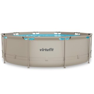 VIRTUFIT OKRĄGŁY BASEN 366 CM Z POMPĄ FILTRUJĄCĄ BEŻOWY VirtuFit