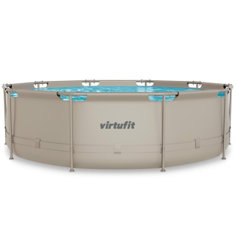 VIRTUFIT OKRĄGŁY BASEN 366 CM Z POMPĄ FILTRUJĄCĄ BEŻOWY VirtuFit