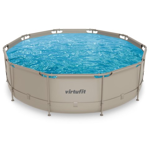VIRTUFIT OKRĄGŁY BASEN 366 CM Z POMPĄ FILTRUJĄCĄ BEŻOWY VirtuFit