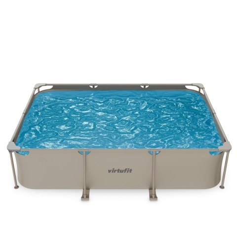 VIRTUFIT PROSTOKĄTNY BASEN 300 x 210 CM Z POMPĄ FILTRUJĄCĄ BEŻOWY VirtuFit