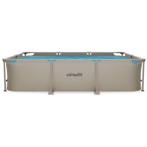 VIRTUFIT PROSTOKĄTNY BASEN 300 x 210 CM Z POMPĄ FILTRUJĄCĄ BEŻOWY VirtuFit