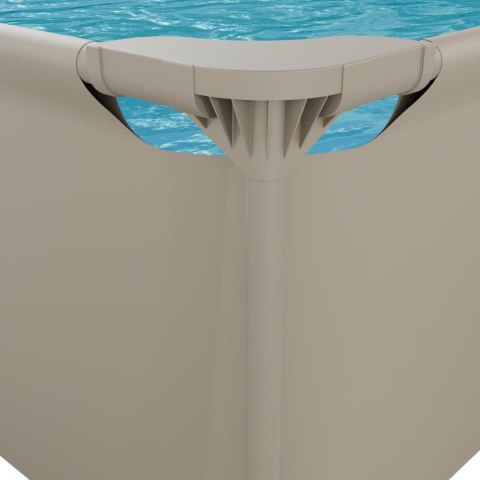 VIRTUFIT PROSTOKĄTNY BASEN 300 x 210 CM Z POMPĄ FILTRUJĄCĄ BEŻOWY VirtuFit