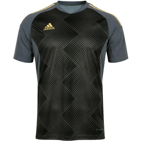 Koszulka męska adidas miCond22 Jersey szaro-czarna HB5392 L Adidas