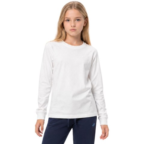 Koszulka dla dziewczynki Longsleeve 4F F460 biała 4FJWMM00TLONF460 10S 164cm 4F