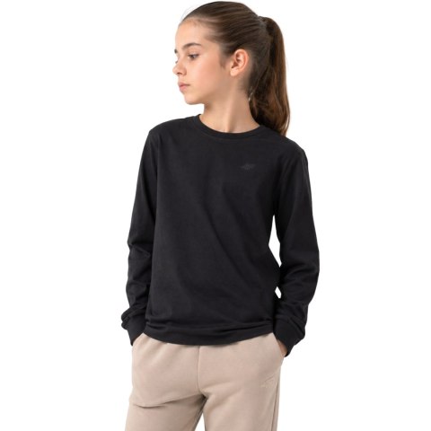 Koszulka dla dziewczynki Longsleeve 4F F460 głęboka czerń 4FJWMM00TLONF460 20S 164cm 4F