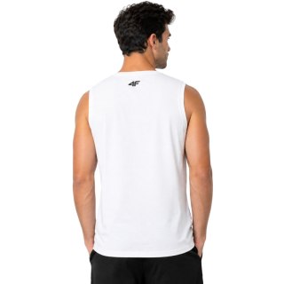Koszulka męska 4F M357 biała 4FWSS26TSLEM357 10S 3XL 4F
